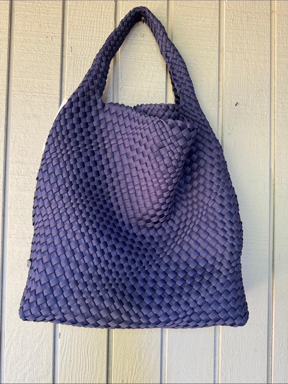 NWT Ahdorned Blue Bag
